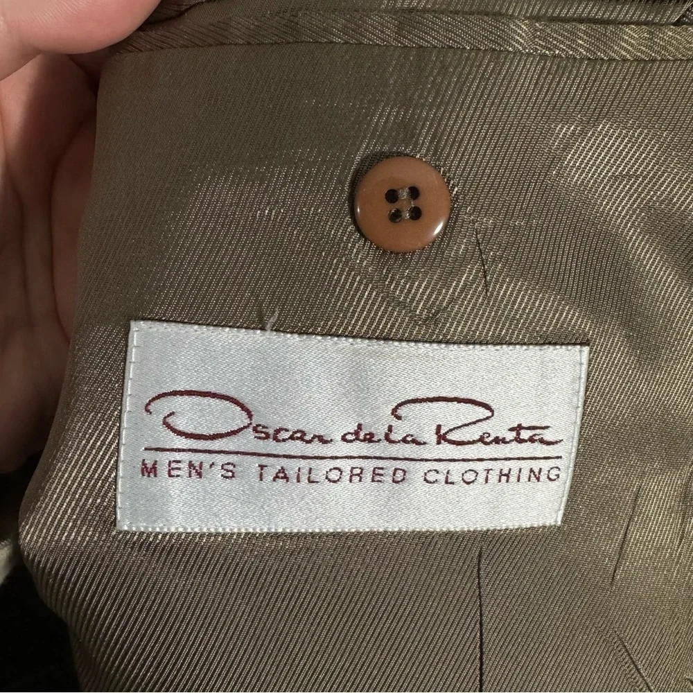 Oscar‎ De La Renta Sports Coat/Blazer 100% Wool Size 44S